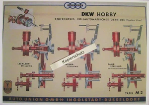 DKW Hobby - Poster Getriebe - Schnittzeichnung - Explosionszeichnung - Top - Bild 1 von 2