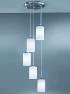 Franklite CO9575/727 5 Light Satin Nickel Pendant Light - Picture 1 of 1