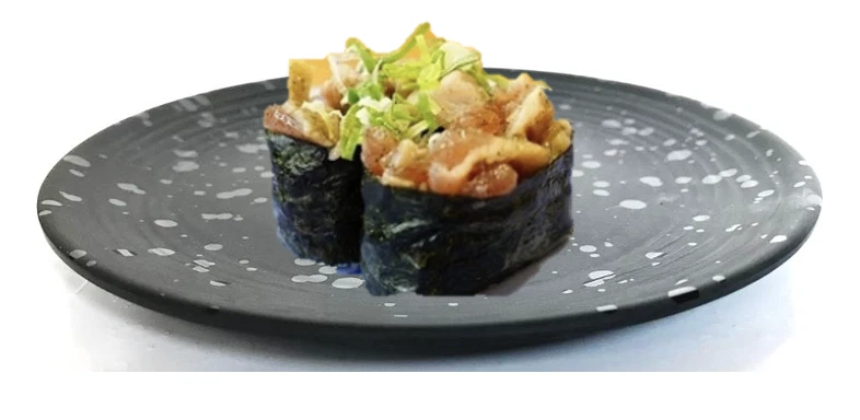 Plato de cena redondo japonés 5-7/8"~11-7/8" ensalada lateral melamina peso ligero Foto 1 de 4