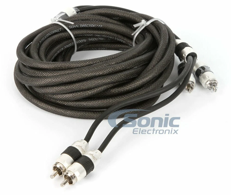 Stinger SI8217 8000 Series 17 Ft. 2-Channel Stereo RCA Interconnect Cable - Image 1 of 2