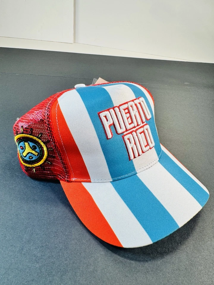 Puerto Rico International Soccer Hat Adjustable Headgear 1990 World Cup RARE