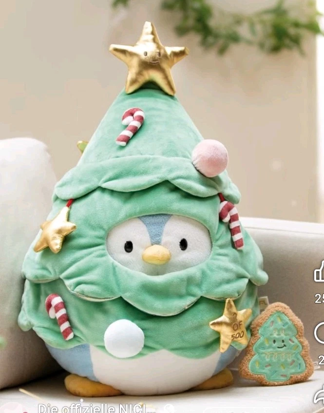 NICI 38447 Doos Sirup Edition Pinguin Pripp Classic Plüschtier – 16 Cm Kuscheliger Pinguin Mit Glitzerelementen