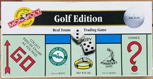 MONOPOLY GOLF EDITION 1996 PARKER BROTHERS AUTHORIZED BOARD GAME Complete - Picture 1 of 5