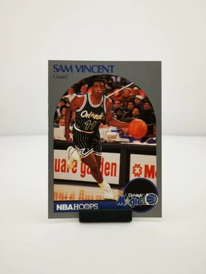 1990-91 NBA Hoops Sam Vincent #223 Variant Alternate Front  - Image 1 of 4