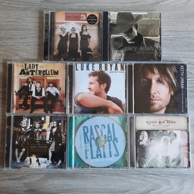 Country CD Lot of 8 – Crossover & Contemporary Stars – Chicks, Bryan, Urban Foto 1 de 4