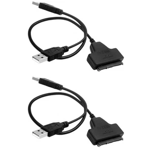2 stücke -Adapterkabel Laptop Festplatte Datenkabel USB an EASY DRIVE - Bild 1 von 12