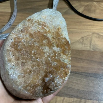 Crystal Large Chunky Citrine Egg/Raw Geode Large 1.189kg 14x9x9.5cm sparkly BN - Image 1 of 4