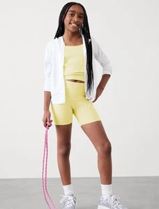 Athleta Right moves stash 4 inch bike short- xl/14- yellow- nwt - Picture 1 of 5