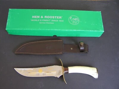 Cuchillo Bowie Ciervo 160 Aniversario Hen & Rooster - 1 de 300 Hecho Foto 1 de 4