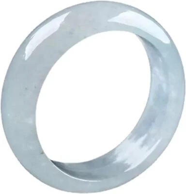 Anillo de jade de Birmania con banda de jade de grado A natural para mujeres hombres, joyería de jadeíta de Myanmar Foto 1 de 4