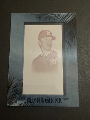 2015 Topps Allen & Ginter No211 Kyle Lohse пурпурная печатная пластина 1/1 Brewers SSP - Изображение 1 из 3