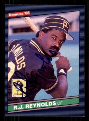 1986 Donruss Baseball #552 R.J. Reynolds Signed Autograph (no COA) - Image 1 of 2