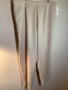 Woman career Pant size 22 plus light pink stretch slim ankle NEW NWT free ship - Picture 1 of 5