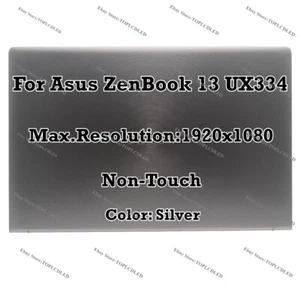 Silver 13.3" Asus ZenBook UX334 UX334F FHD LCD Screen Non-Touch Assembly Display - Picture 1 of 8