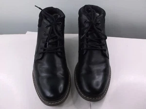 Restoration Parker Chukka - Black Leather Boots Size 8M New - Picture 1 of 8