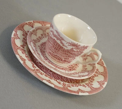 Ajuste de lugar de té de café de cerámica Ironstone inglés de colección... Foto 1 de 4