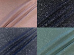 Bündchenstoff im Schlauch uni mit Glitzer Silber Lurex ab 50cm - Bild 1 von 5