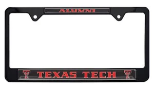 Texas Tech Red Raiders Alumni Black License Plate Frame - Picture 1 of 1