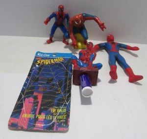 Vintage Lot of (4) Spiderman Action Figures & Promotional Toys - Picture 1 of 24