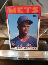 Doc Gooden New York Mets 1986 Topps Box Bottom #F Baseball Card 