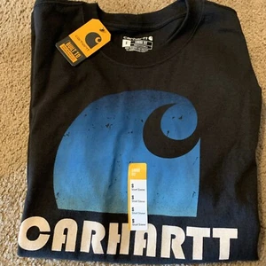 NWT Carhartt s/s Loose Fit Heavyweight C Graphic T-Shirt Men’s S ~Black~ - Picture 1 of 3