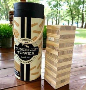 Tumblin' Tower Stacking Game Quality Wood Block Set by Ambassador Games - Picture 1 of 8