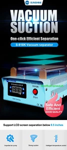 Sunshine S-918K Edge Curved Screen 8.5" Separator Glue Remover In Frame UK - Picture 1 of 12