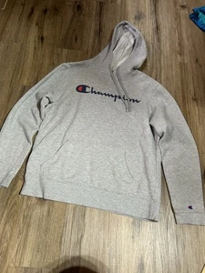 EUC CHAMPION PULLOVER HOODIE GRAY MENS SIZE MEDIUM. - Picture 1 of 10
