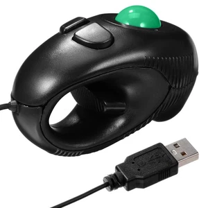 Functional Wired Mini Trackball Mouse USB for Everyday Use Black - Picture 1 of 12