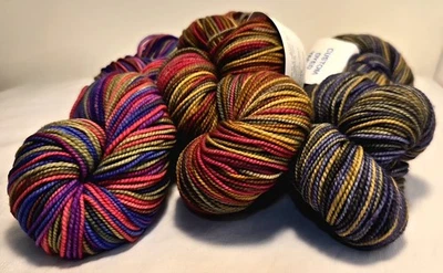RARE Discontinued Prism Merino Mia Yarn 3 Skein Lot Freesia Orchard Tumbleweed - Image 1 of 4