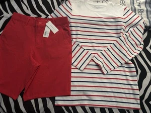 Janie And Jack Big Boys New Summer Set Size 12 (2pc) - Picture 1 of 5