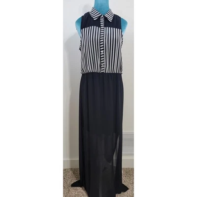 Vestido Freebird Para Mujer Grande Cuello Grunge Gótico Bruja EMO Elegante Maxi Vestido  Foto 1 de 4