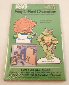 TEENAGE MUTANT NINJA TURTLES 1990 FARBE POPS EINFACH ZU MALEN DEKORATIONEN VERSIEGELT! - Bild 1 von 11