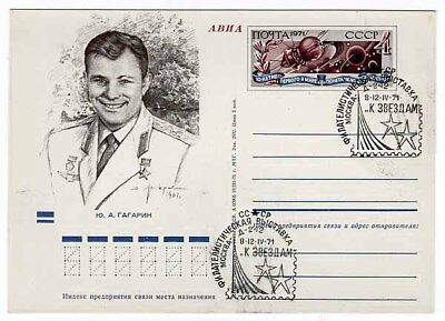 Set Of 3 Yury Gagarin First Ussr Postal Stationery • 229$