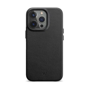 Coque de protection en cuir pour iPhone 14 Pro Max Noir - Photo 1 sur 6