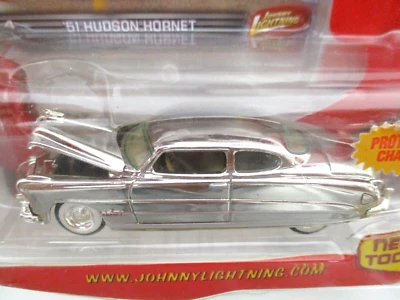 JOHNNY LIGHTNING - AMERICAN CHROME - 1951 HUDSON HORNET (RUBBER TIRES) - 1/64 - Image 1 of 4