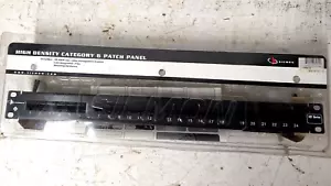 Siemon HD6-24 24-Port Flat High Density Category 6 Patch Panel - Picture 1 of 6