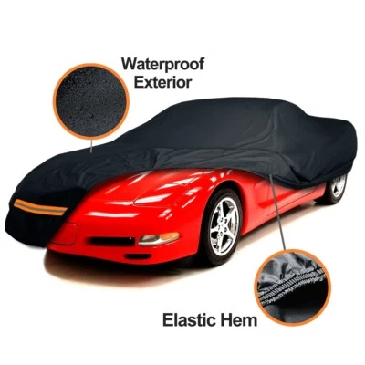 4 Layer CUSTOM For For Chevrolet Corvette C5 1997-2004 Car Cover 100% Waterproof Foto 1 de 4