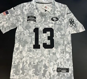 Jersey XL Brock Purdy #13 Vapor FUSE Salute To Service Arctic 49ers Nuevo con Etiquetas - Imagen 1 de 10