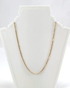 14K Gold Chain, 16" Long 1/8" Wide - Picture 1 of 8