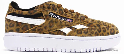 NEW REEBOK CLUB C DOUBLE REVENGE TENNIS SHOES FW7952 ANIMAL PRINT WOMEN'S SIZE 7 - Image 1 of 4