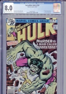 INCREDIBLE HULK 228 CGC 8.0 FIRST NEW MOONSTONE 1978 - Picture 1 of 2