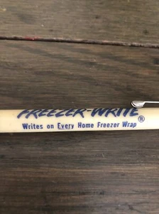 Vtg Listo Freezer Write Pencil Red Writes on Home Freezer Wrap - Picture 1 of 4