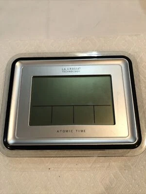 La Crosse Technology Atomic Digital Wall Clock IN Temperature/Humid #BBB87733  - Image 1 of 4