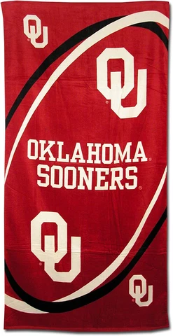 NCAA Oklahoma Sooners McArthur 30" X 60" Beach Pool Dorm Towel NEW! Cover