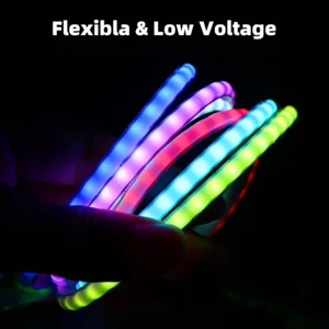 WS2812B COB Smart RGB Flexible LED Streifen 5mm 160LED Pixel Adressierbar 5V 12V - Bild 1 von 11