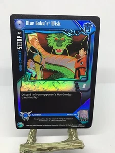DBZ CCG DRAGON BALL Z GT BLUE GOKU'S WISH #22 LIMITED Foil SDS SAGA SCORE - Picture 1 of 4