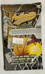 NEW FACTORY SEALED 2003-04 FLEER AUTHENTIX BASKETBALL HOBBY PACK LEBRON JAMES? - Picture 1 of 2