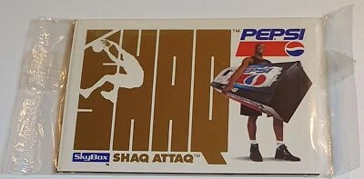 1993 Skybox Pepsi Shaquille O'Neal Shaq Attaq COMPLETE SET (5 cards) - Sealed - Image 1 of 2