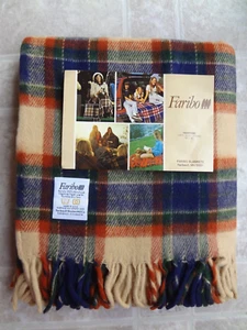 Farbio & Beacon 100% Acrylic Fringed Throw Blankets - New - Picture 1 of 22